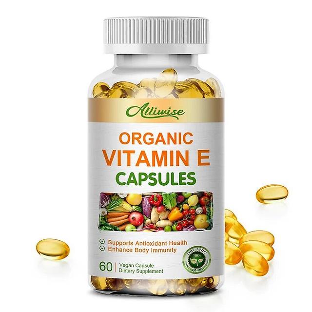 Vitamina E Capsule Antioxidant proti starnutiu Bielenie pleti zlepšuje textúru, spevňuje pokožku, odďaľuje starnutie Zdravý doplnokTIB TIB . 60tabl... on Productcaster.