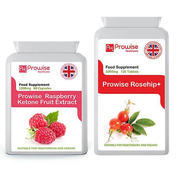 Prowise Healthcare Himbeere Super Strength + Hagebutten | Geeignet für Vegetarier & Veganer | Made In UK von Prowise on Productcaster.