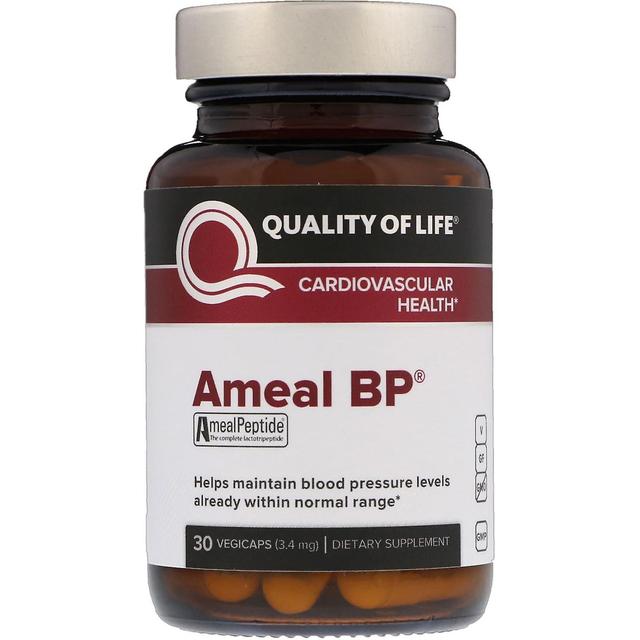 Quality of Life Labs, Ameal BP, Kardiovaskuläre Gesundheit, 3,4 mg, 30 Vegicaps on Productcaster.