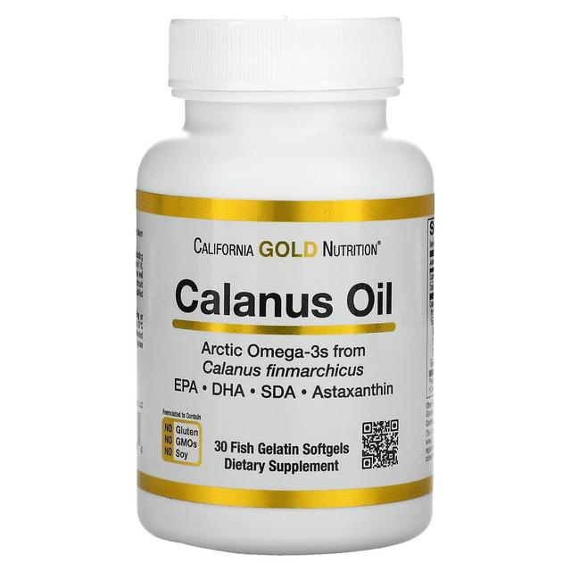 California Gold Nutrition Kalifornien Gold Nutrition, Calanus Olja, 500 mg, 30 Fisk Gelatin Softgels on Productcaster.