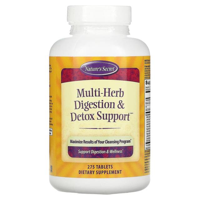 Nature's Secret, Multi-Herb Digestion & Detox Support, 275 Compresse on Productcaster.