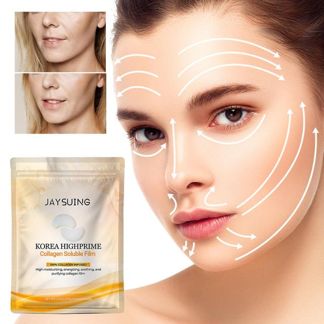 2pcs Helps To Keep Skin Tight, Smooth And Elastic, Collagen Can Relieve Aging And Soluble Film 5ML Yellow on Productcaster.