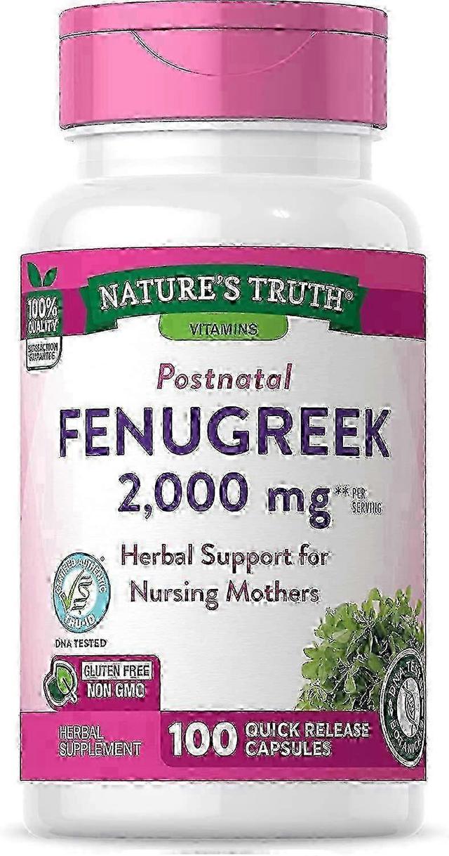 Nature's truth fenugreek, 610 mg, herbal supplement, capsules, 100 ea on Productcaster.