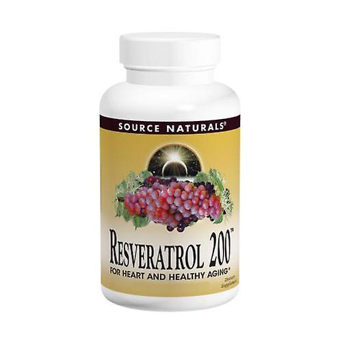 Source Naturals Källa Naturals Resveratrol, 200 mg, 120 Flikar (Förpackning med 1) on Productcaster.