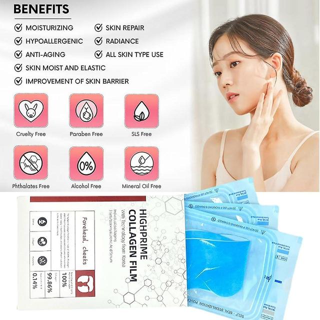 Highprime Collagen Film, Soluble Collagen Supplement Film, Hydrolysed Collagen Skin Protection For Firm Skin Anti Wrinkle 12pcs on Productcaster.