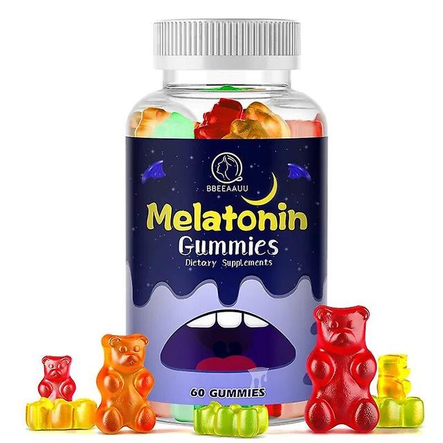 Eccpp Free Shipping Melatonin Gummies Adult Sleep Supplement Help Sleep Rescue Insomnia Good Sleep Delays Aging Promoting Calmness 60pcs on Productcaster.