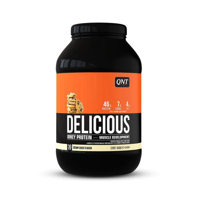 QNT Delicious Whey Protein Powder Bodybuilding Spiermassa Groei Cookies 908g on Productcaster.