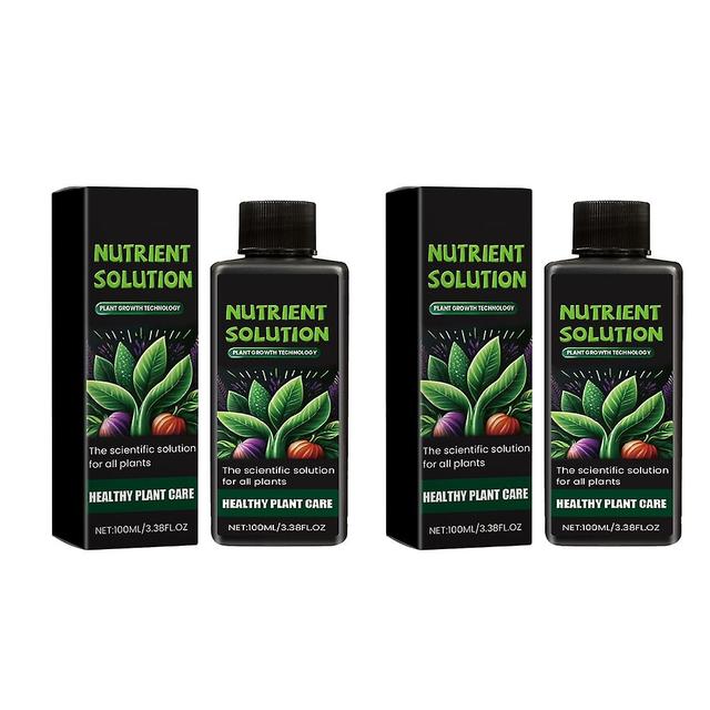 unbrand Plant Nutritions Solution Fast Glowing Indoor Garden Hydroponic Plant Nutrient 2 bottles on Productcaster.