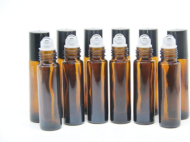 Exia 12 stuks 10 ml Roll On Glazen Flessen voor Etherische Olie, Lege Roll On Fles met Roestvrij Staal Roller Ballen, voor Aromatherapie Blends, Ge... on Productcaster.