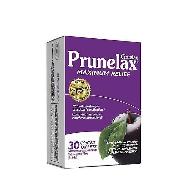 Prunelax ciruelax natural laxative maximum relief tablets, 30 count on Productcaster.