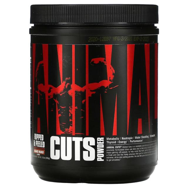 Universal Nutrition, Animal Cuts Powder, Orange Mango, 9.3 oz (265 g) on Productcaster.