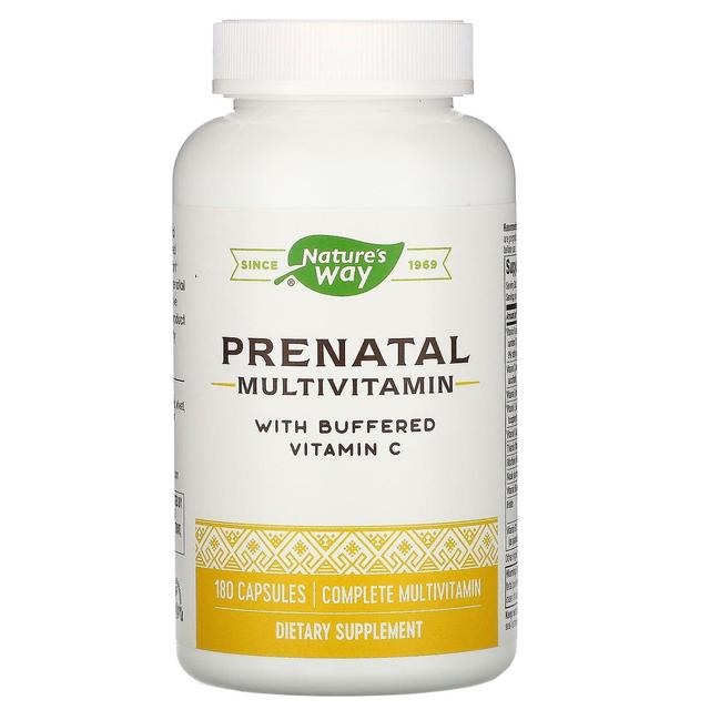 Nature's Way Naturens vej, prænatal multivitamin med bufferet C-vitamin, 180 kapsler on Productcaster.