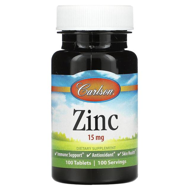 Carlson, Zinco, 15 mg, 100 Comprimidos on Productcaster.