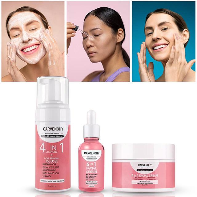 Vitamin-c Vitamin-e Smear Type Filling Liquid Essence Three-piece Facial Suit on Productcaster.