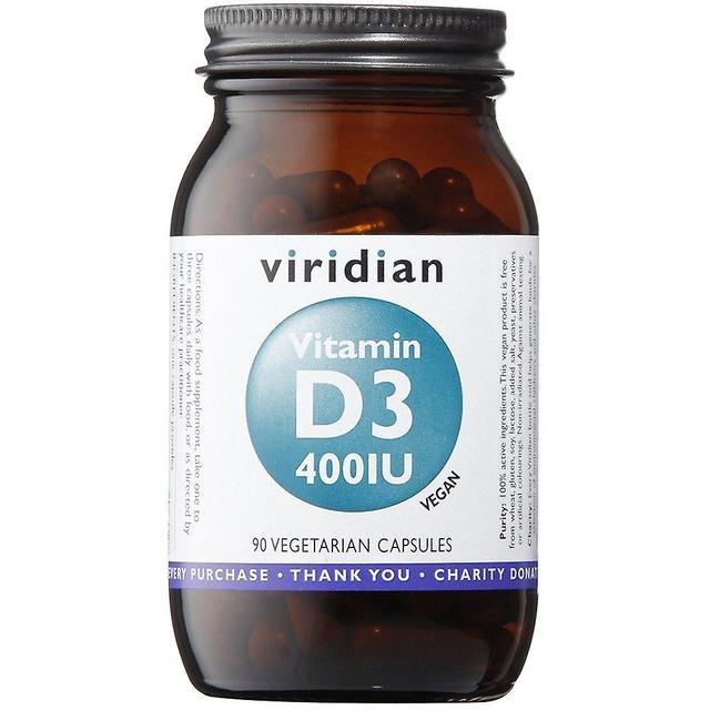 Viridian Vitamina Viridiana D3 (Vegano) 400iu Veg Caps 90 (269) on Productcaster.