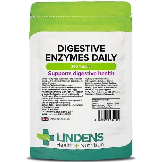 Lindens Digestive Enzymes Daily Tablets 360 (4142) on Productcaster.