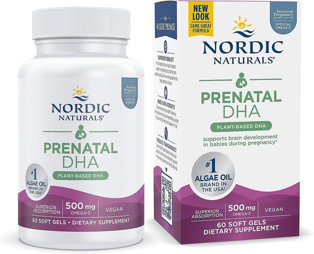 Nordic Naturals Vegan Prenatal DHA 500mg Omega-3 60 Mäkké gély on Productcaster.