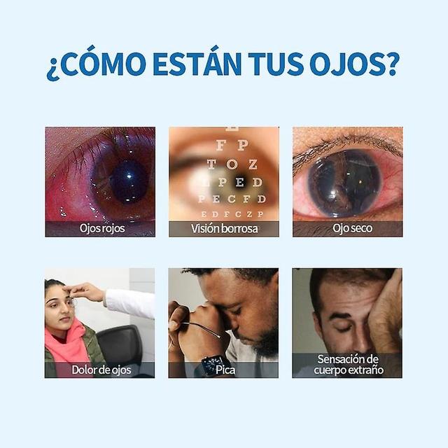 Tib Eyesight Care Eye Drops Eyes Pain Dry Itchy Visual Fatigue Myopia Improvement Protect Vision Blueberry Lutein 3/5bottles Spanish 3bottles on Productcaster.