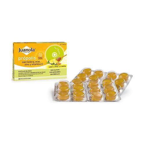 Juanola Propolis med Hededra, Honning, Zink og Vit C 24 pellets (Lemon - Honey) on Productcaster.