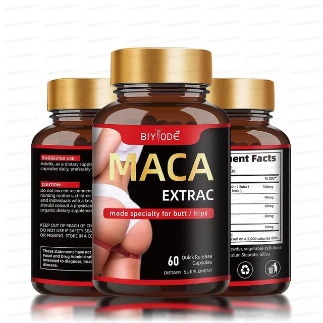 Maca Capsule Buttock Butt Enhancing Supplement - Natural Glute Boost Vitamins -aqwg 60 Count on Productcaster.