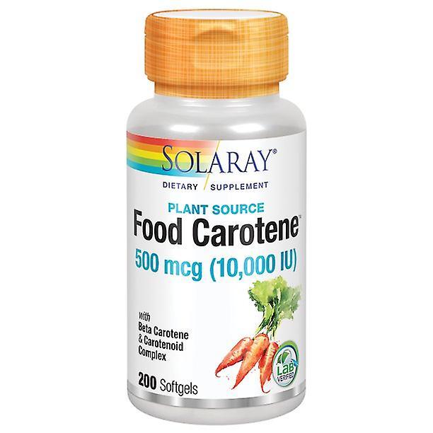 Solaray food carotene, vitamin a 10000 iu | healthy skin, eyes, antioxidant & immune support (200 ct) on Productcaster.