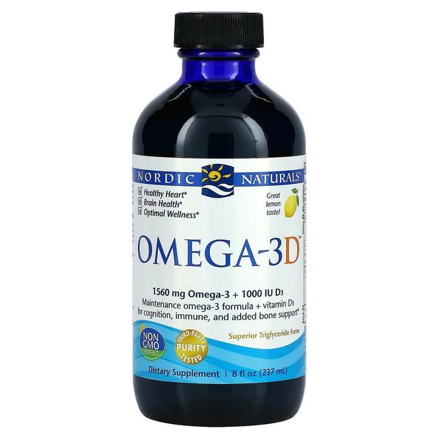 Nordic Naturals, Omega-3D, Citron, 8 fl oz (237 ml) on Productcaster.