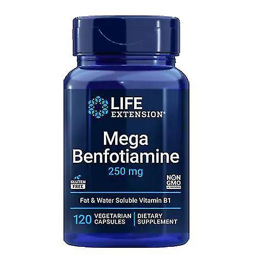 Prolungamento della vita Mega Benfotiamine, 250 mg, 120 Vcaps (confezione da 1) on Productcaster.