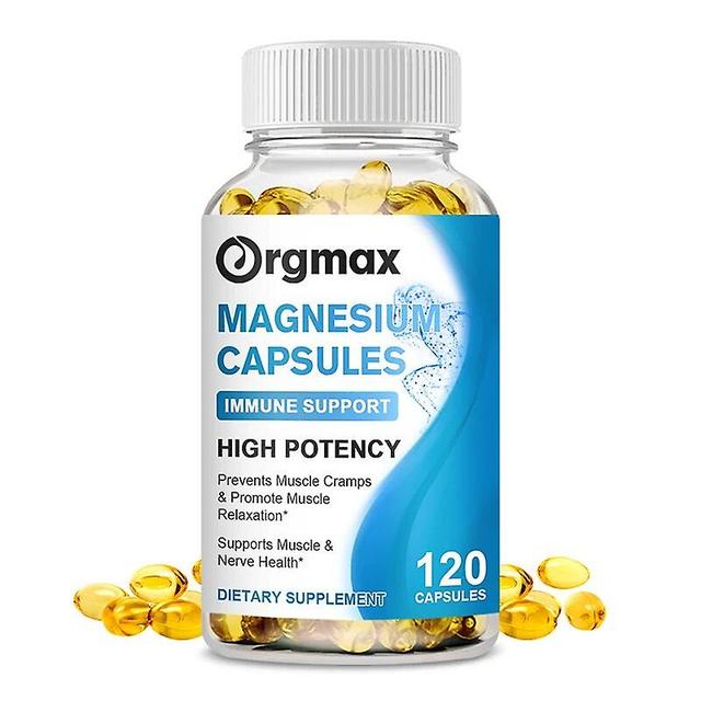 Visgaler Magnesium Glycinate 400mg & Vitamin B6 30mg Capsules | For Sleep, Calm Mood, Muscle,non-gmo, Gluten Free, Vegan Friendly 120pcs on Productcaster.