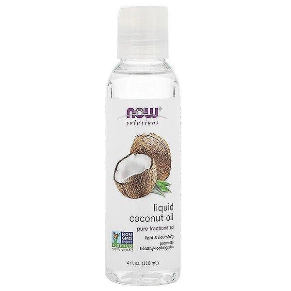 Now Foods, Solutions, Liquid Coconut Oil, Pure Fractionated, 4 fl oz (118 ml) on Productcaster.