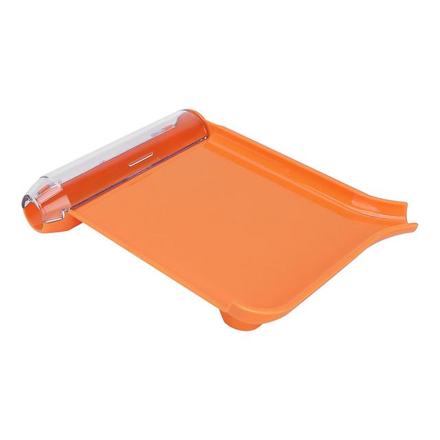 Gift Pill Counting Tray Orange NonContact Clean Pills Dispenser Tray with Spatula Transparent Lid on Productcaster.