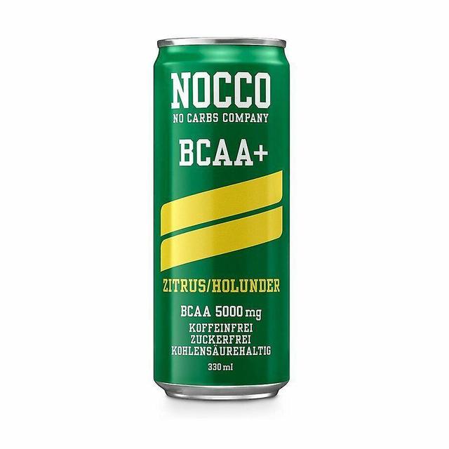 Nocco BCAA+ Cans Fizzy Caffeine Free Sports Amino Acid Energy Drink - 330ml x 24 Cytrusy i czarny bez on Productcaster.