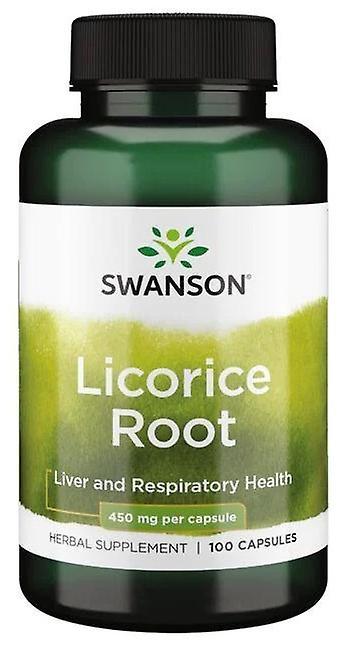 Swanson Licorice Root 450 mg 100 Capsules 80 gr on Productcaster.