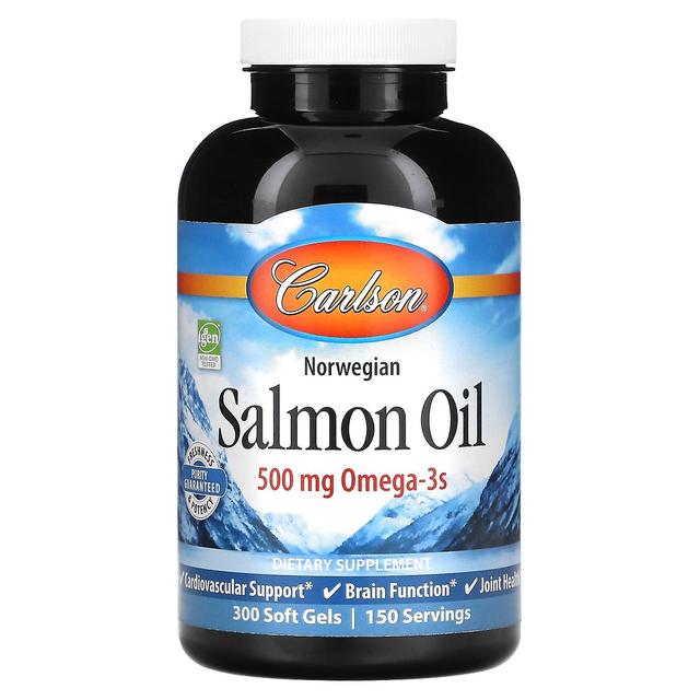 Carlson, Norwegian, Salmon Oil, 250 mg, 300 Soft Gels on Productcaster.