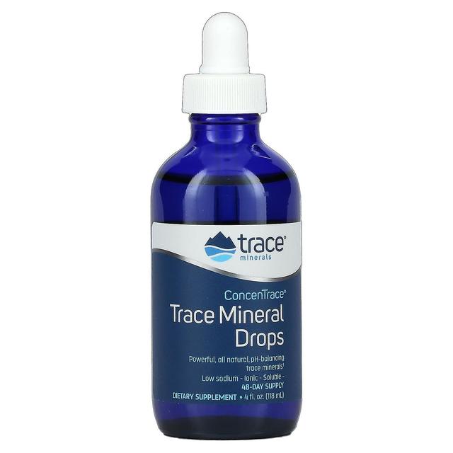 Trace Minerals Hivenaineet , ConcenTrace, hivenainepisarat, 4 fl oz (118 ml) on Productcaster.