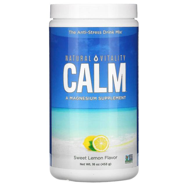 Natural Vitality, CALM, A Mistura de Bebidas Anti-Stress, Limão Doce, 16 oz (453 g) on Productcaster.