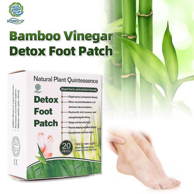 10 Bags/20 Pieces/box Feet Care Bamboo Vinegar Detox Foot Patch Improve Sleep Detox Slimming Beauty on Productcaster.