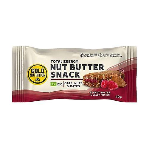 Gold Nutrition Økologisk nøddesmørsnack (jordnødde og gelatine) 1 bar (jordnødde) on Productcaster.