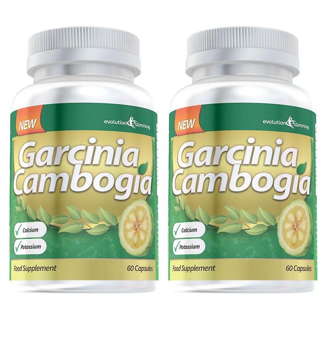 Garcinia Cambogia 1000mg with Potassium and Calcium - 2 Bottles (120 Capsules) - Appetite Control - Evolution Slimming on Productcaster.