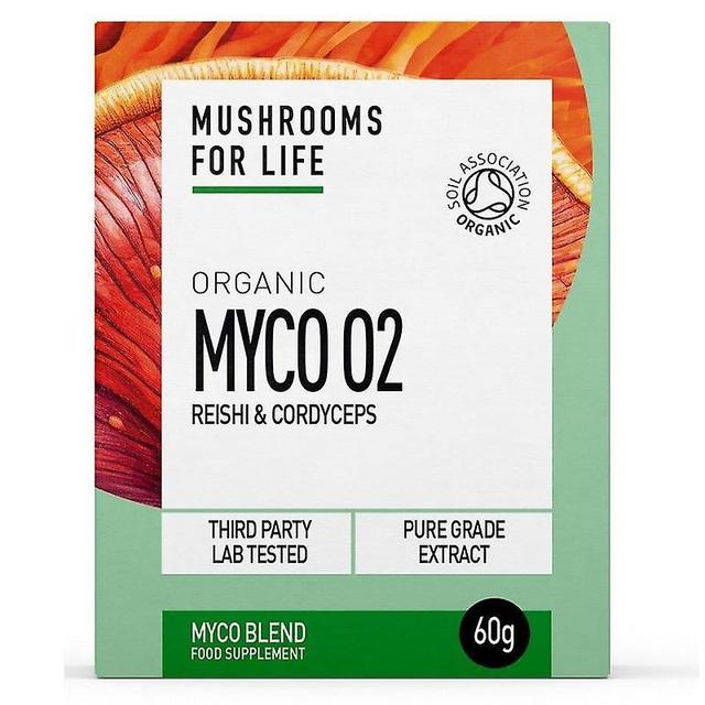 Mushrooms4Life Grzyby na całe życie Organiczny Myco O2 w proszku 60g (MFL227) on Productcaster.