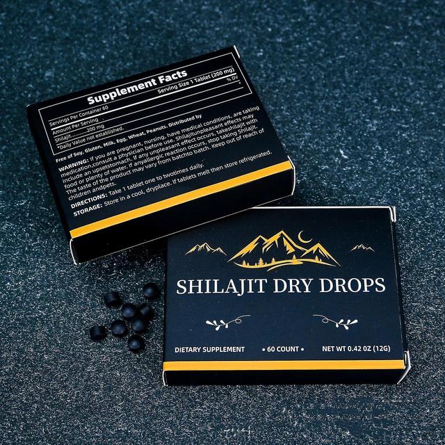 Shilajit Tablets, 100% Shilajit Pure Tablets 60 Counts - Shilajit Himalayan Organic Supplement For Energy & Immune System 2 Box on Productcaster.