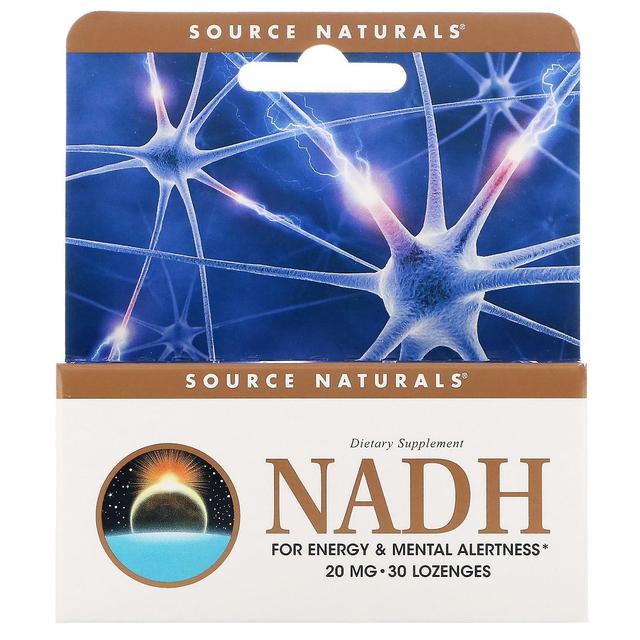 Source Naturals Lähde Naturals, NADH, 20 mg, 30 kielen alle tabletit on Productcaster.