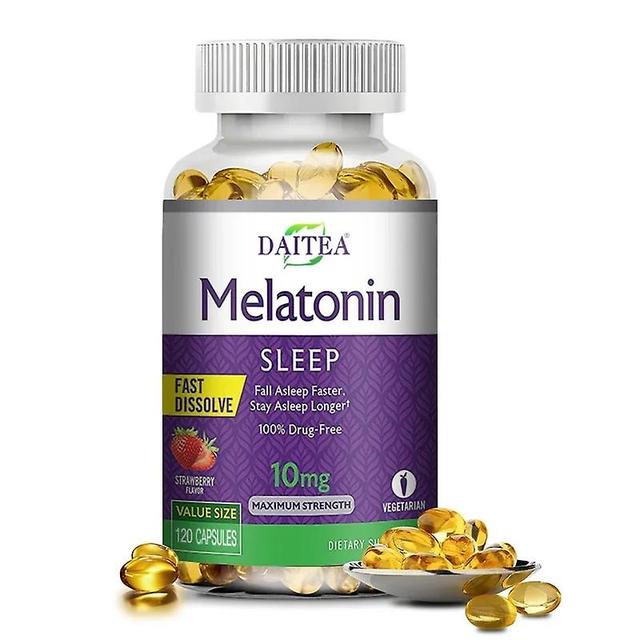 Sofirn Daitea Sleep Food Supplement Strawberry Flavor Melatonin 10mg 120 Capsules 120 count-1 bottle on Productcaster.