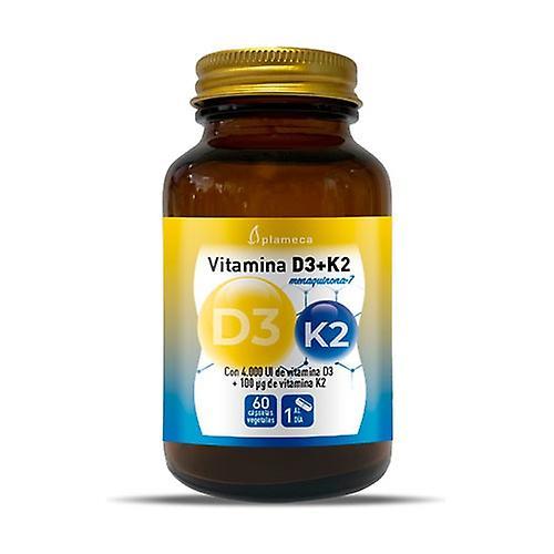 Plameca Vitamin D3 + K2 60 vegetable capsules on Productcaster.