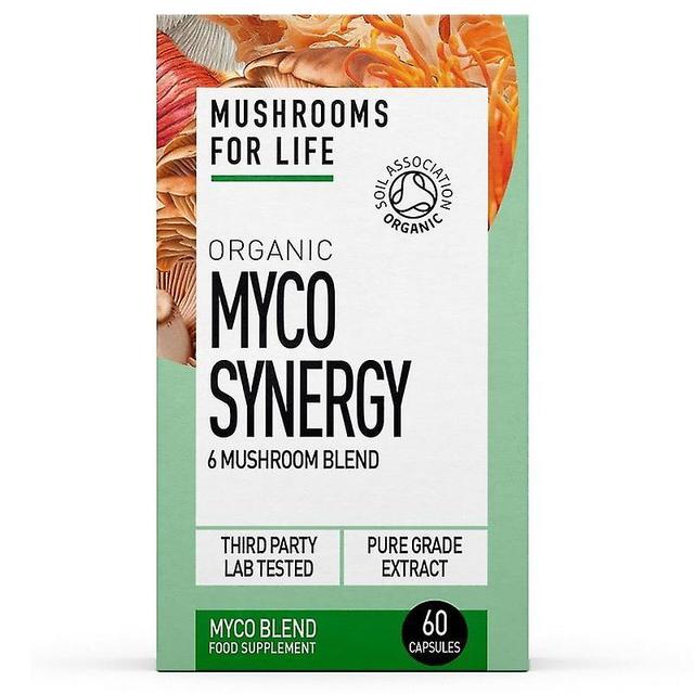 Mushrooms4Life Svampe for livet Økologisk Myco Synergy kapsler 60 (MFL123) on Productcaster.