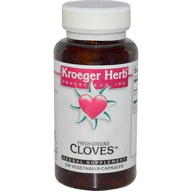 Kroeger Herb Co, Fresh Ground Cloves, 100 Vegetarian Capsules on Productcaster.