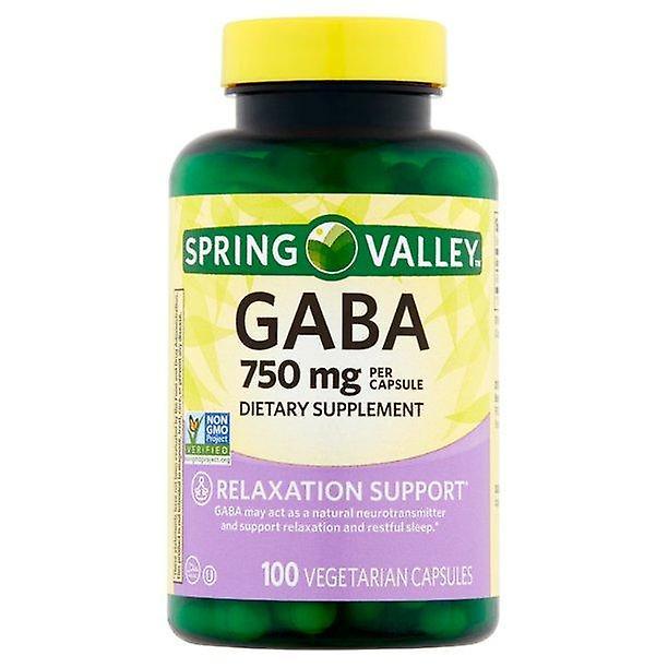 Spring valley gaba capsules, 750mg, 100 tellen on Productcaster.