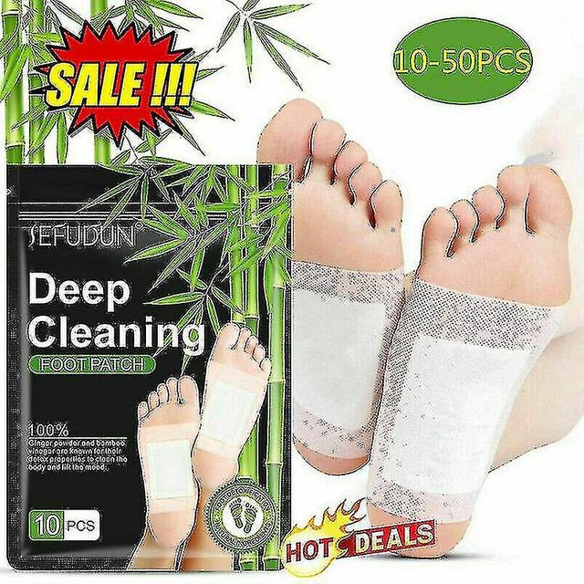 Dgsc 10pcs Detox Foot Pads Deep Cleansing Foot Patch w / bamboo Vinaigre Ginger Powder_k on Productcaster.