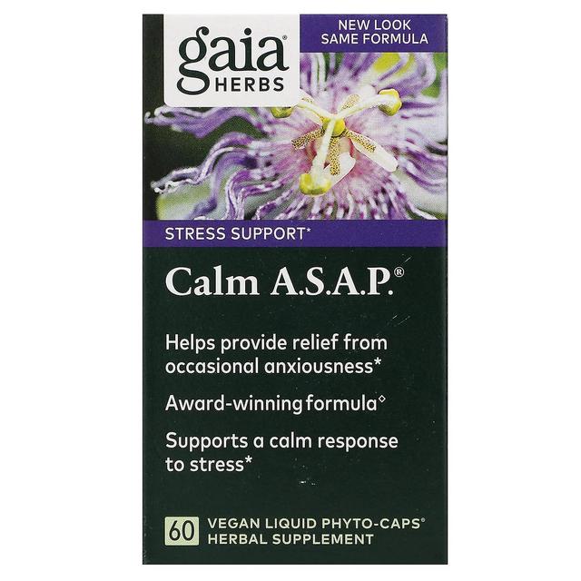 Gaia Herbs, Calm A.S.A.P., 60 Phyto-Caps Liquidi Vegani on Productcaster.