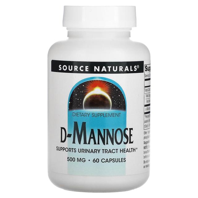 Source Naturals Źródło Naturals, D-Mannoza, 500 mg, 60 Kapsułki on Productcaster.