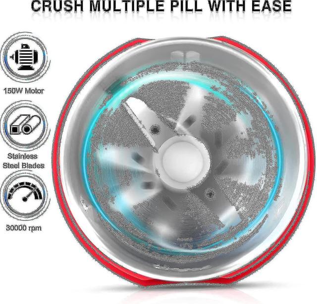 Elektrische Pillenbrecher-Mühle - Mahlen und pulverisieren Sie kleine und große Medikamente und Vitamintabletten zu feinem Pulver - Elektronischer ... on Productcaster.